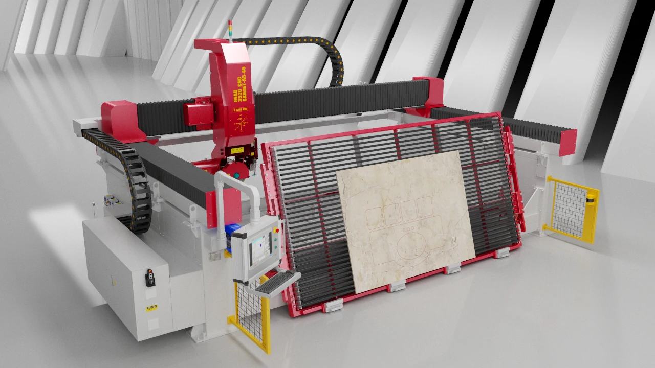 Головка 5 оси 45 градусов мост sawjet автомат для резки