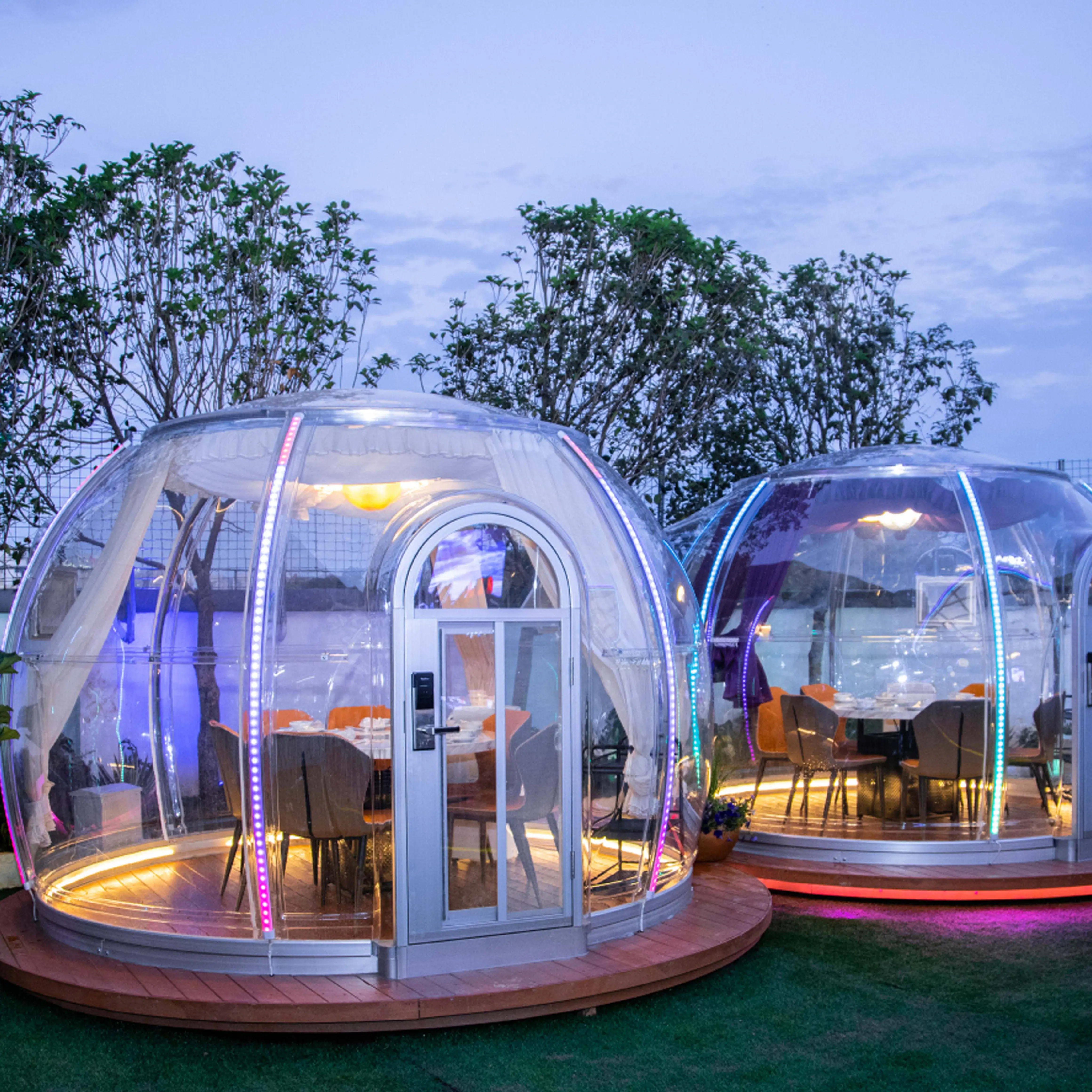 Full House Outdoor Fiberglass Sunroom Winter Fiberglass Dome Polycarbonate House Kits