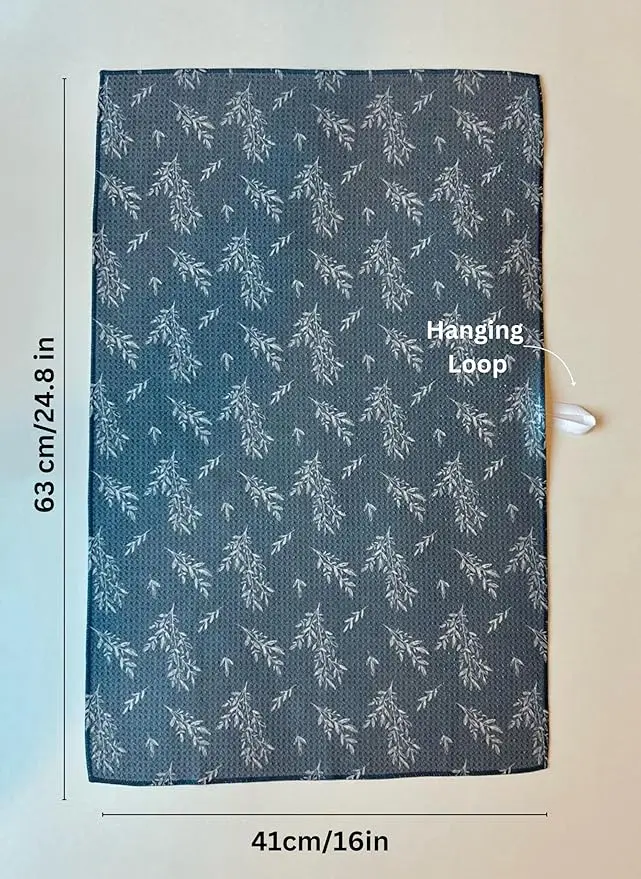 18*30 inches RPET Sublimation Premium Waffle Weave Kitchen towel With Custom Printing LOGO
