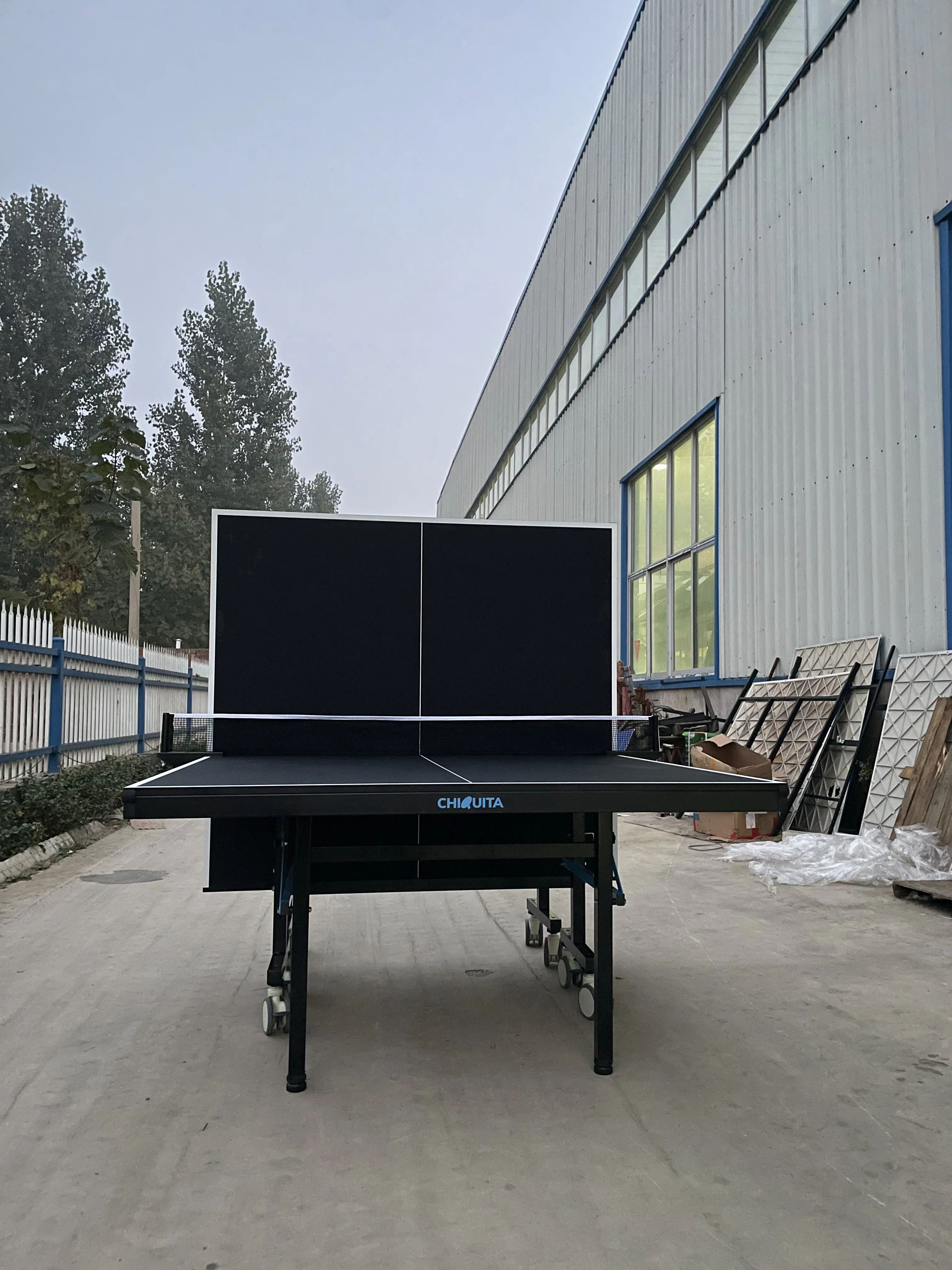 cheapest Factory Price pingpong table tennis table with medical wheels for indoor activities