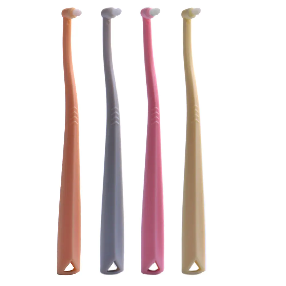 Customized Orthodontic Tooth Brush Single Tuft Soft tapered Bristle Interdental Interspace Brush