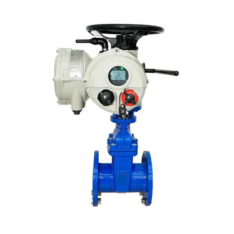 Astm a216 wcb flanged gate valve 4 inch dn-100 cast iron wedge gate valves with electric drive