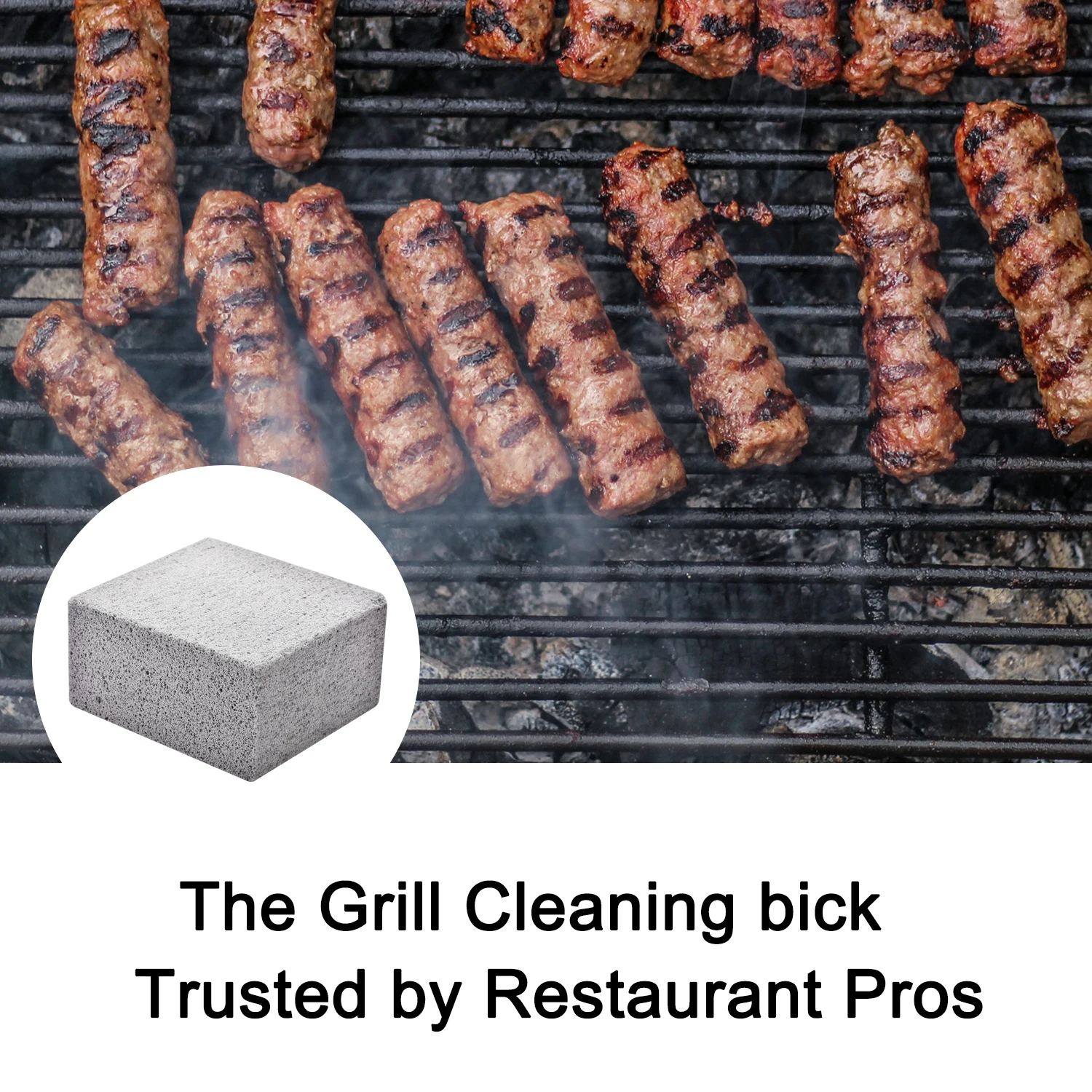 HongQiang Long Time Use Portable Household Easy Washing Cleaning Tools Glass Pumice Stone BBQ Grill Brick