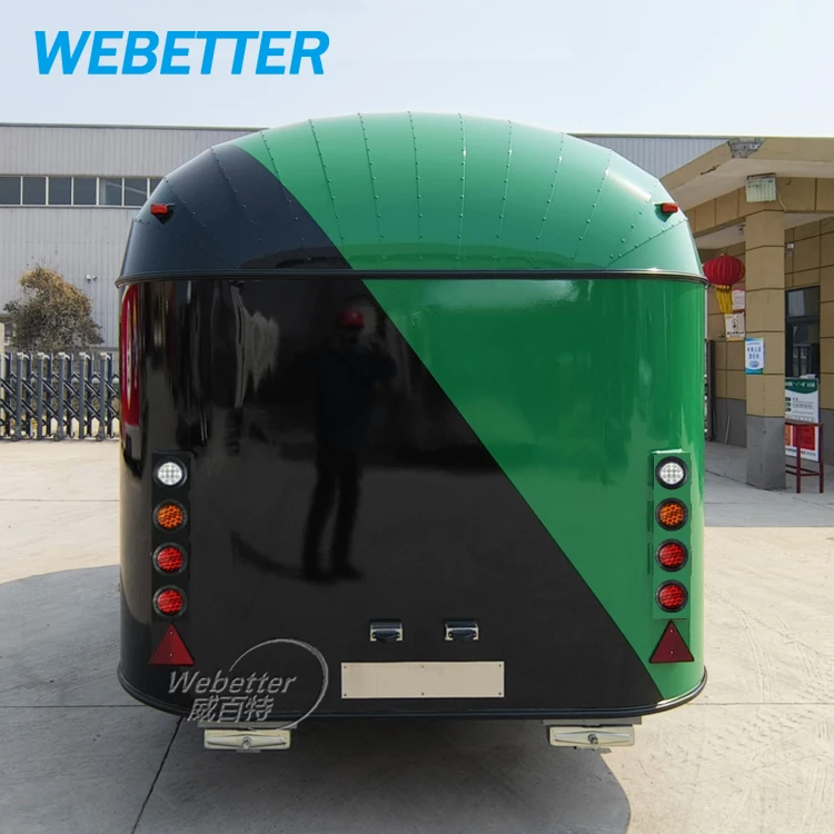 WEBETTER Street Mini Foodtruck Airstream Food Cart Trailer De Comida Mobile Pizza Taco Food Truck Trailers Fully Equipped