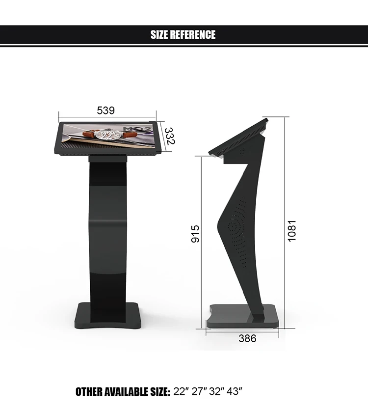 22 inch touch screen kiosk Windows capacitive touch screen kiosk