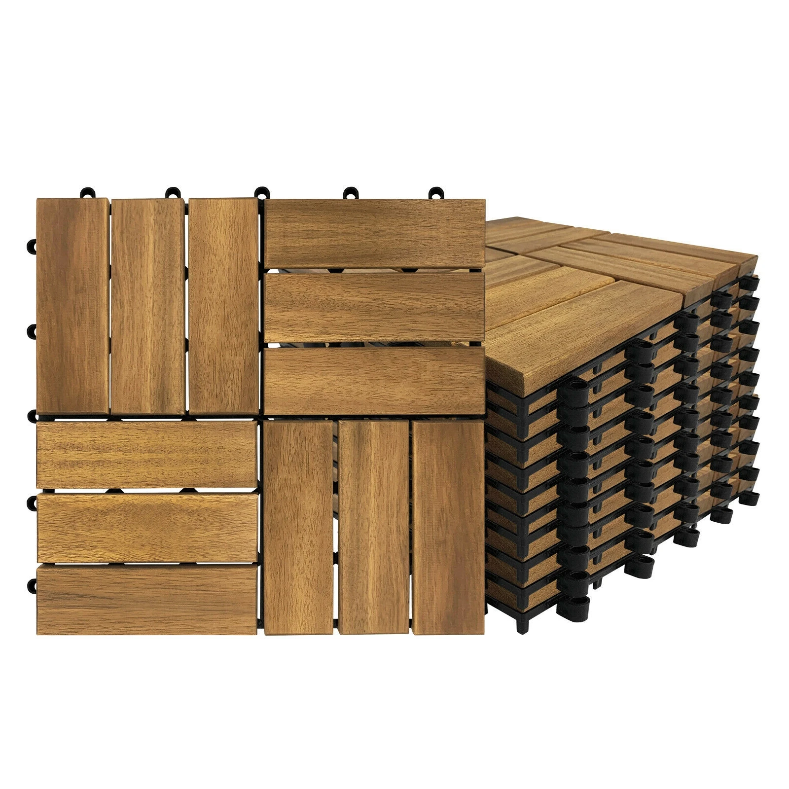 Viet Wood New Style Interlocking Outdoor Patio Deck Acacia Tiles or Acacia wood Parquet Flooring or Any Other Wood