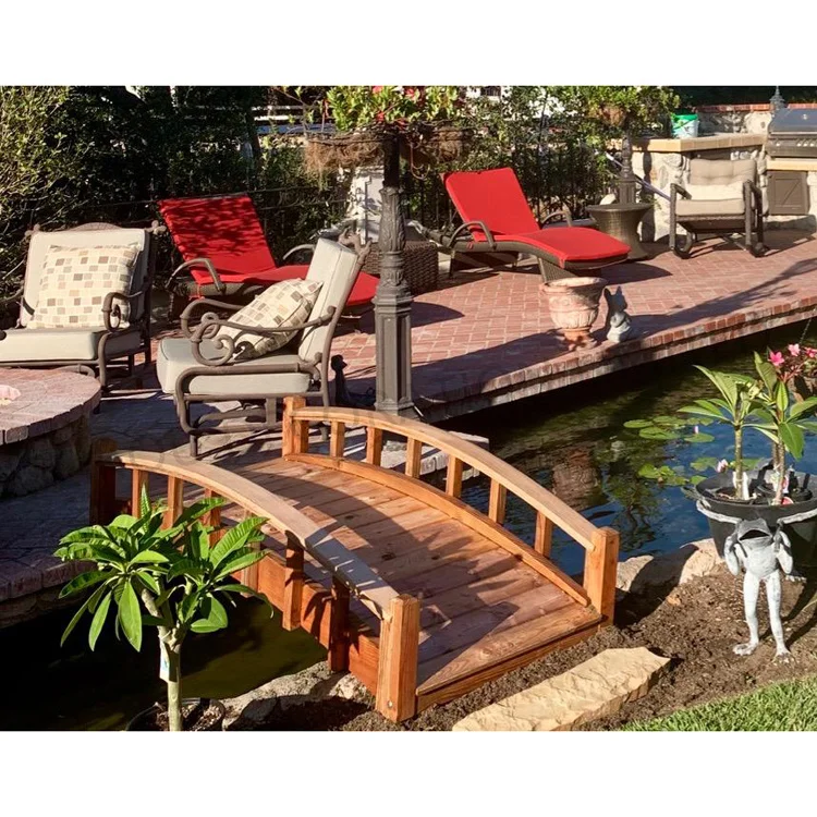 Creek Wooden Arch Bridge Garden Bridge for Sale