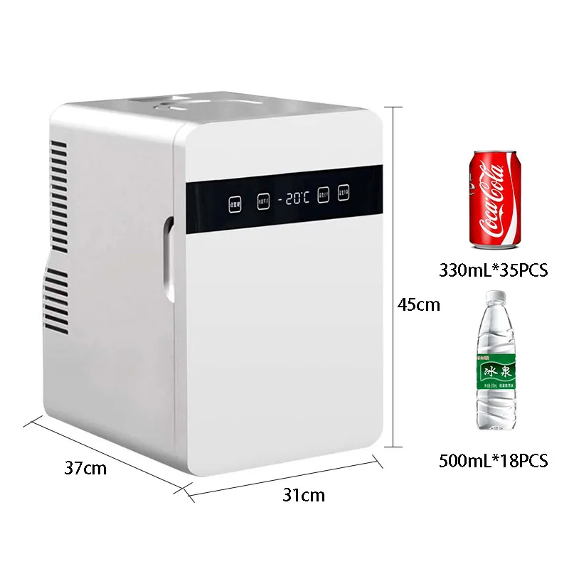 Cheap Frigidaire Vintage Style White Mini Compact Fridge 22L Cold and Heating With Freezer Temperature Control for Bedroom Dorm