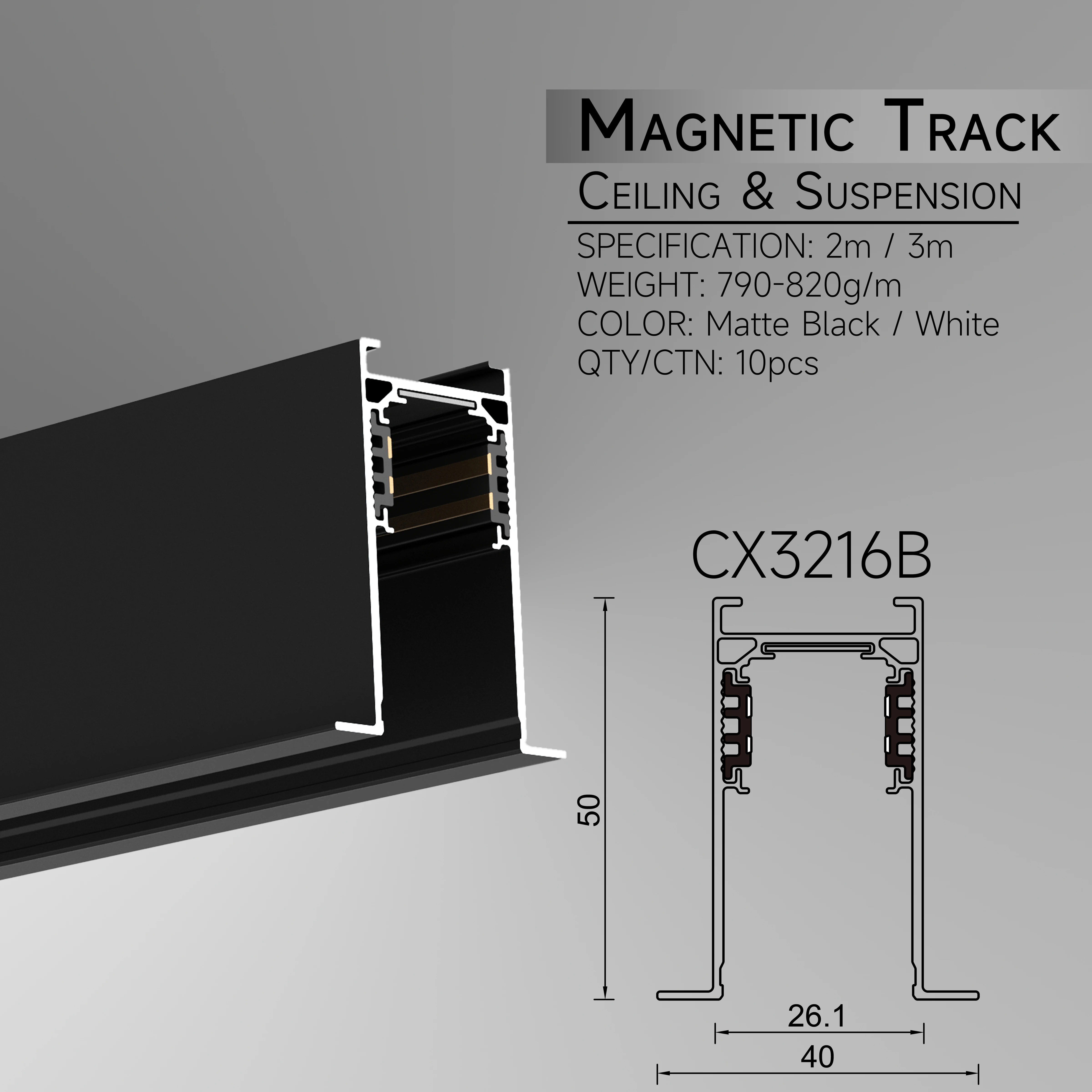 Linear Track Lights 10W 15W 30W Magnetic Track Light Rail System Leisure Facilities High-quality 48V Dimming