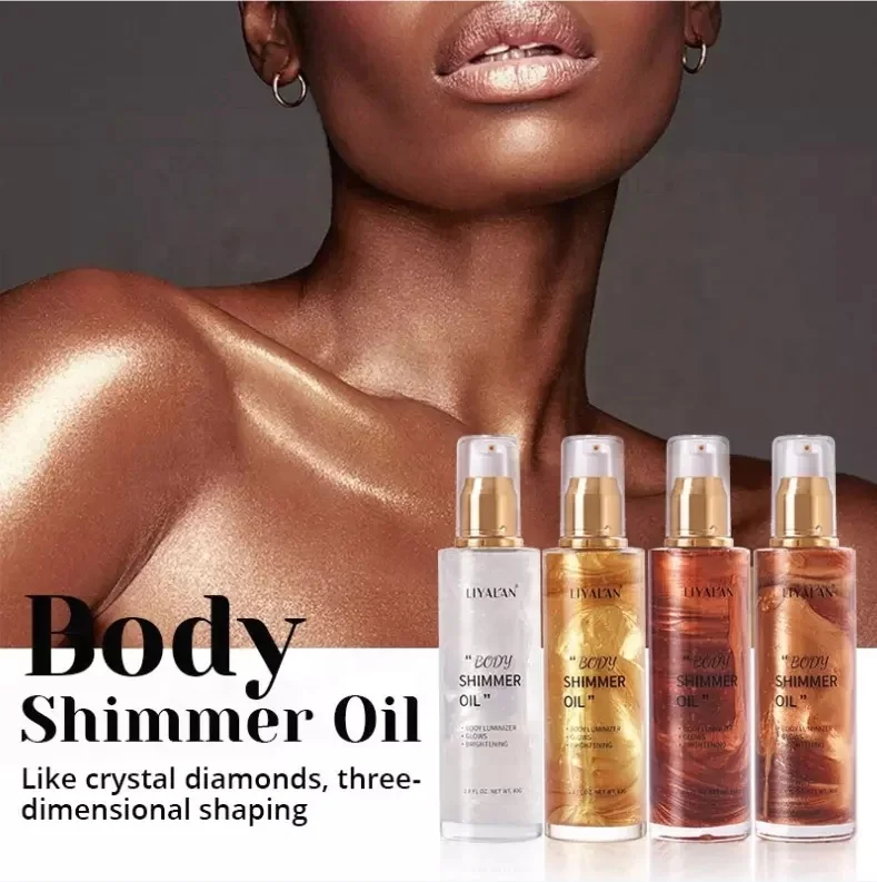Private Label Natural Deep Dark Suntan Body Glow Scents Natural organic sands self tanner shimmer body oil