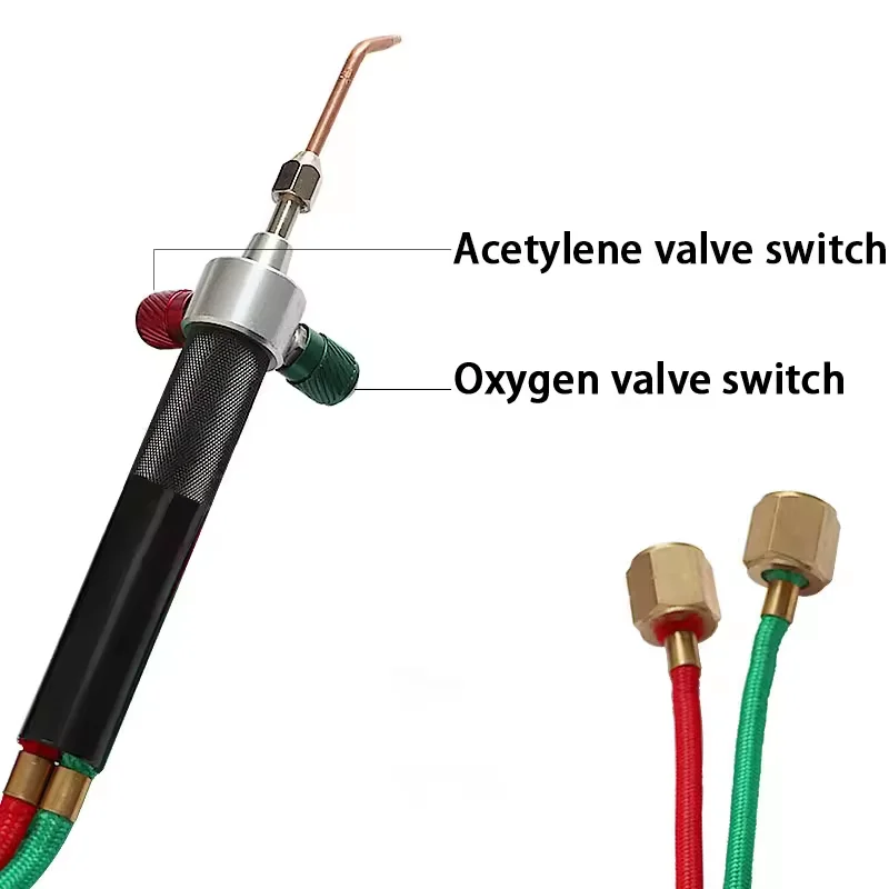 Strong Ostrich Smith Little Torch Regulators Jewelry Welding Oxygen Gas Torch Gold Melting Jewelry Soldering Torch with 5 Tips