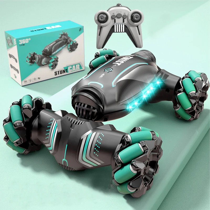 Cross border Kids climbing Double Sided Remote control stunt RC car Hand Watch Gesture Sensing Twist car Toy