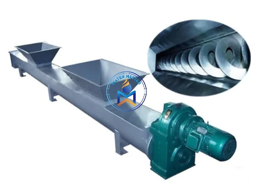 U-shaped Trough Shaftless Screw Conveyors with Rotating Shaftless Screw