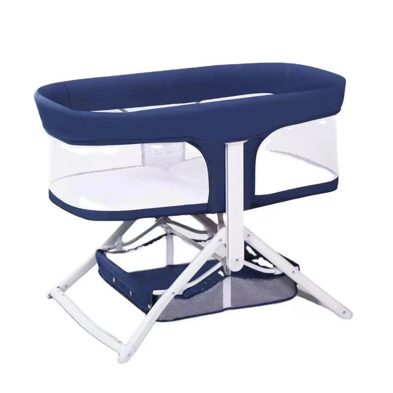 Popular Modern Style Portable Baby Crib Baby Bed Easy Folding One Step Closed Skin Friendly