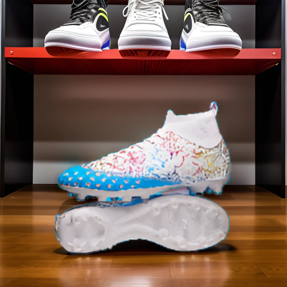 Hot sales 2024 New High-Top Football Sneakers Non-Slip Long Nail Broken Nail Shoes for Summer Spring Autumn Winter Us Size 6.5