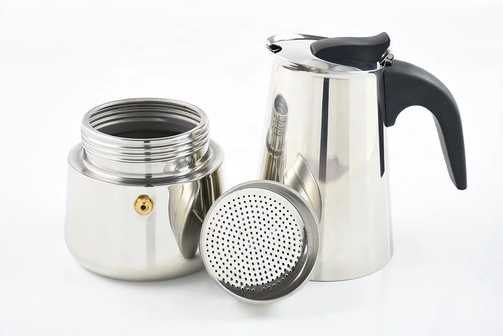 6 cup Stainless Steel Stove top moka pot Coffee Maker
