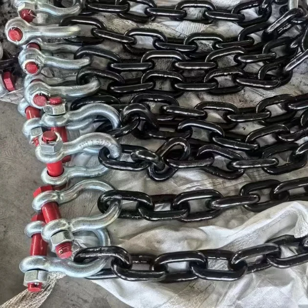 Lifting Chains with Grab Hooks Lifting Slings G80 Alloy Steel Double Leg Slings Chain Sling