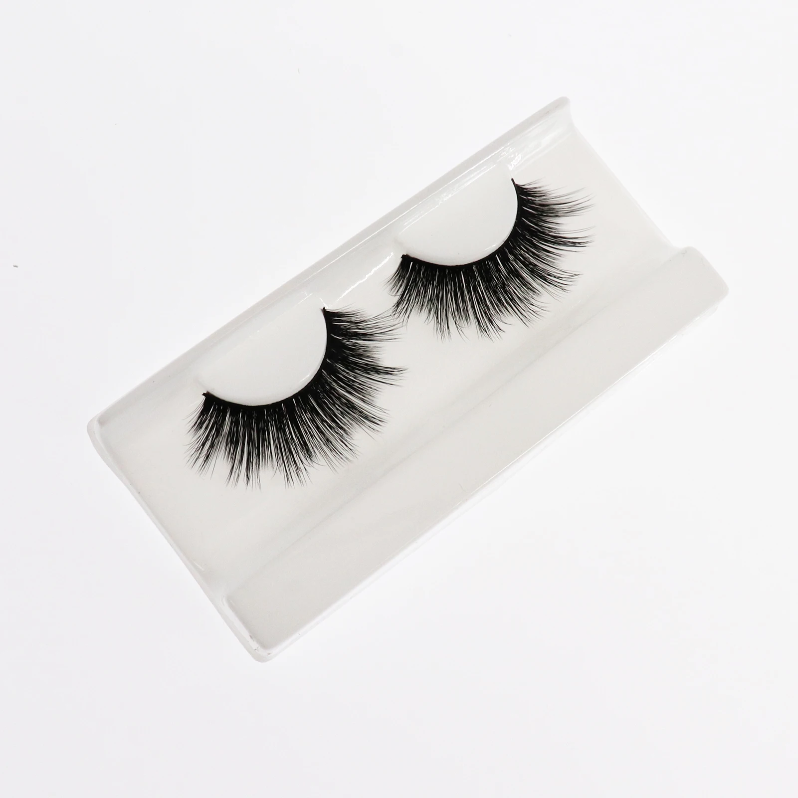 Premium 3D Artificial Mink Eyelashes Cruelty Free Vegan Lashes Custom Package Strip Eyelashes