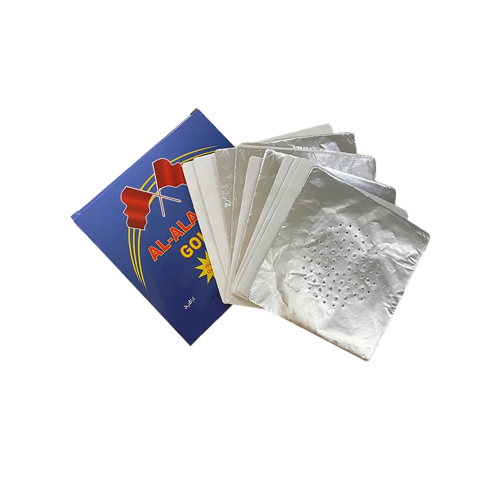 Low Price Disposable Hookah Aluminium Foil Paper 50pcs/pack Tin Paper Shisha Hookah Aluminium Foil Paper