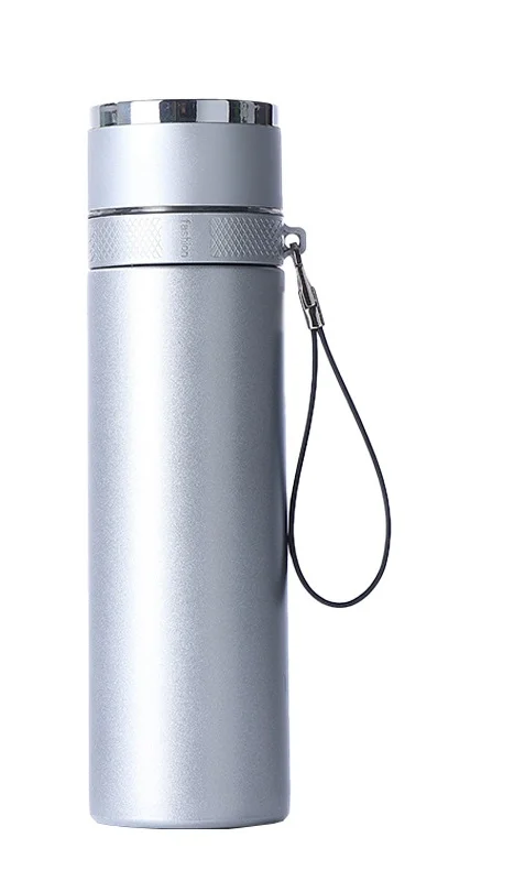 Stainless steel thermos cup tea separation cup car one-button quick open lid business gift cup