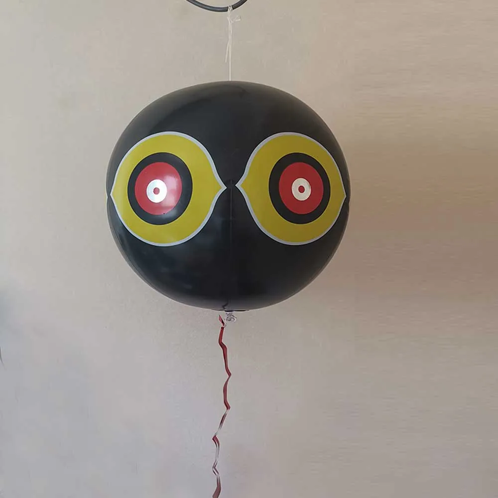 Black color inflatable Scare- eye bird Diverter Bird scaring eyes balloon