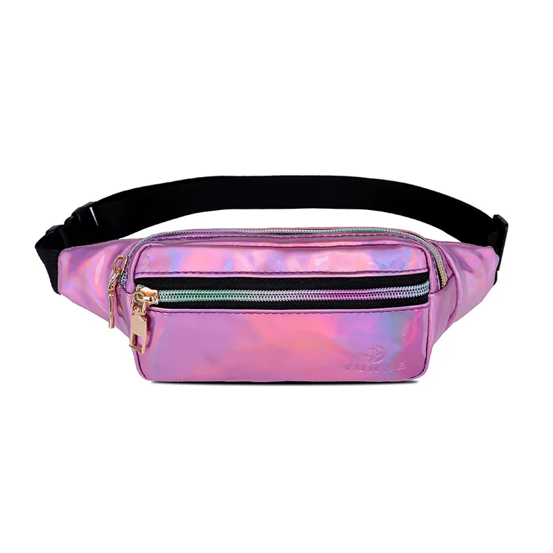 Hot Selling Waist Bag Women PU Fashion Fanny Pack Travel Party Hip Bum patent leather Bag Lady Belt Pouch Pocket Purse for Phone