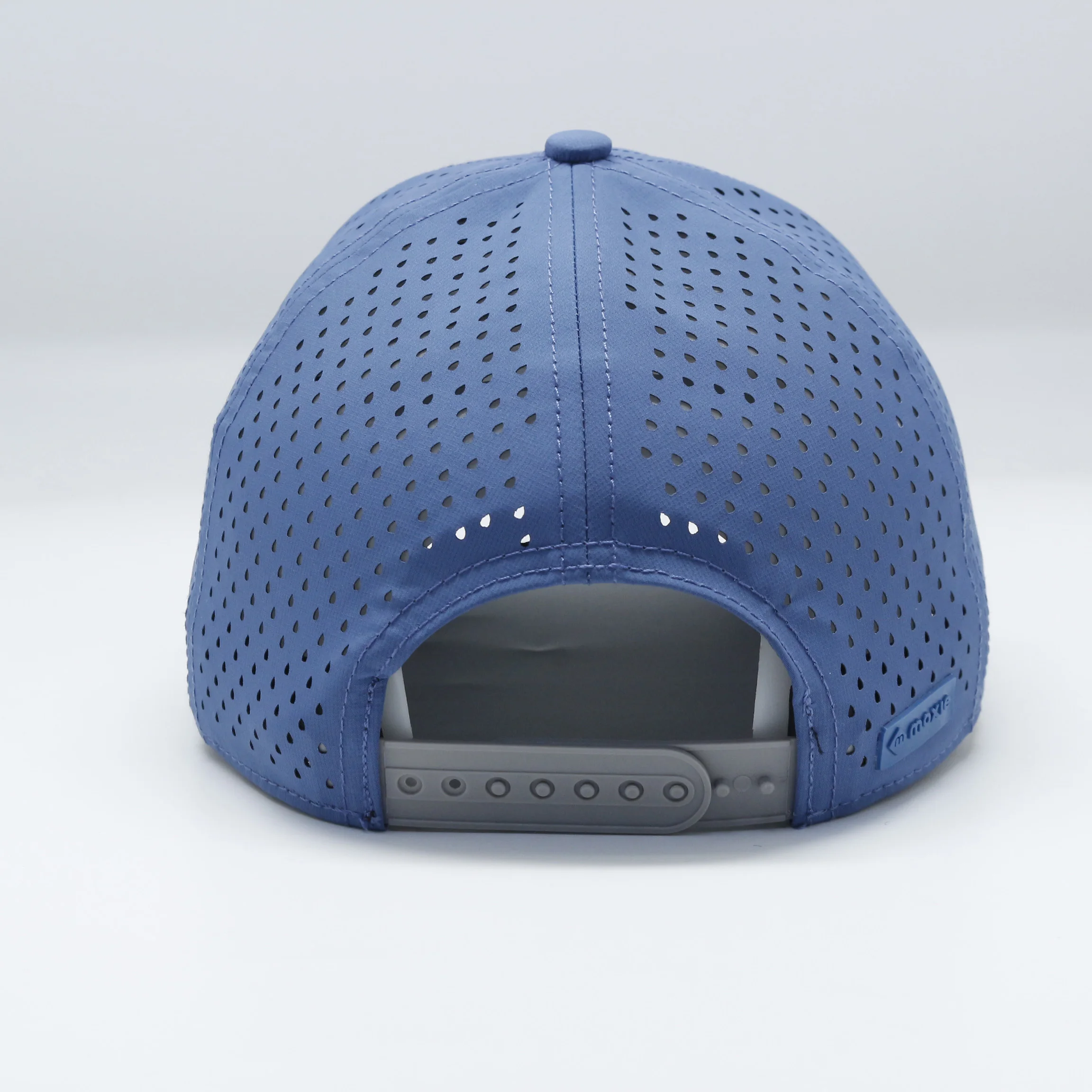 Custom Designer Men 6 Panel Laser Cut Hole Perforated Brand Waterproof Rubber Logo Quick Dry Dad Gorras Sport Baseball Cap Hat