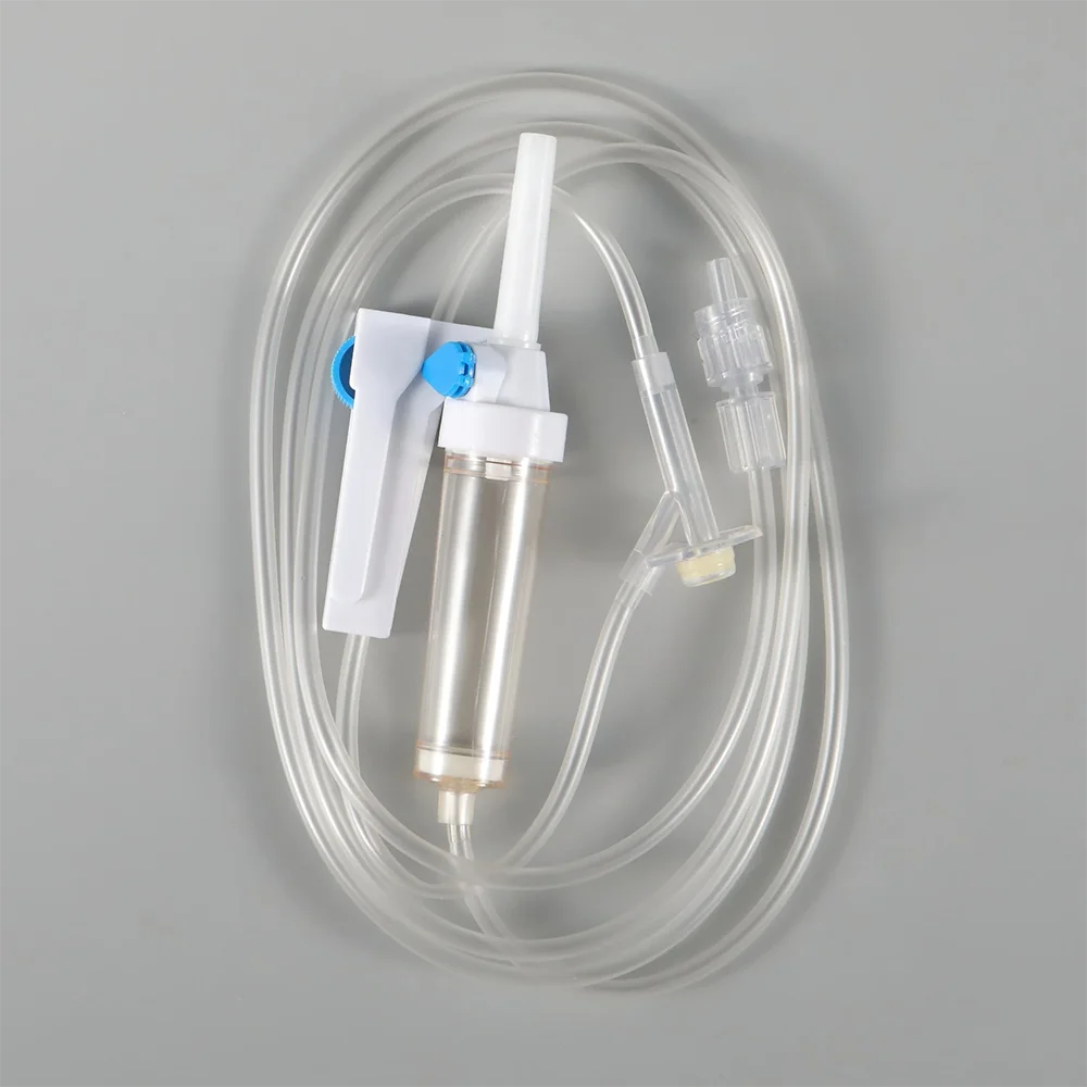 China Professional Customized Iv Infusion Set 60 Drops/1ml Infus Set Best Price With Chamber 150 With Needle