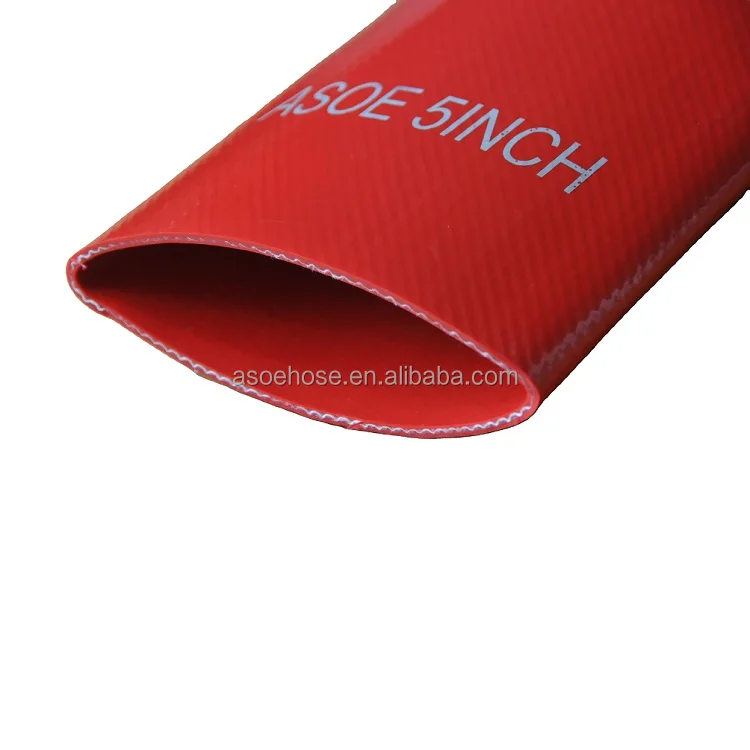 ASOE polyurethane manure drag hose lay flat transfer hose with fittings