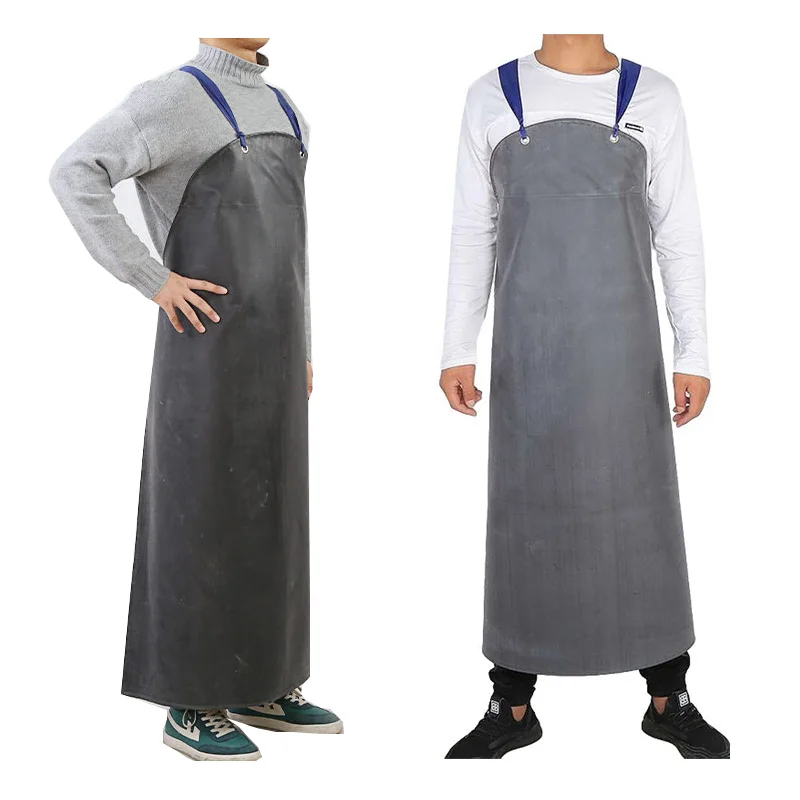 High Quality Chemical and Oil Resistant Rubber Apron Waterproof Industrial Thickness Chemical Protective Apron