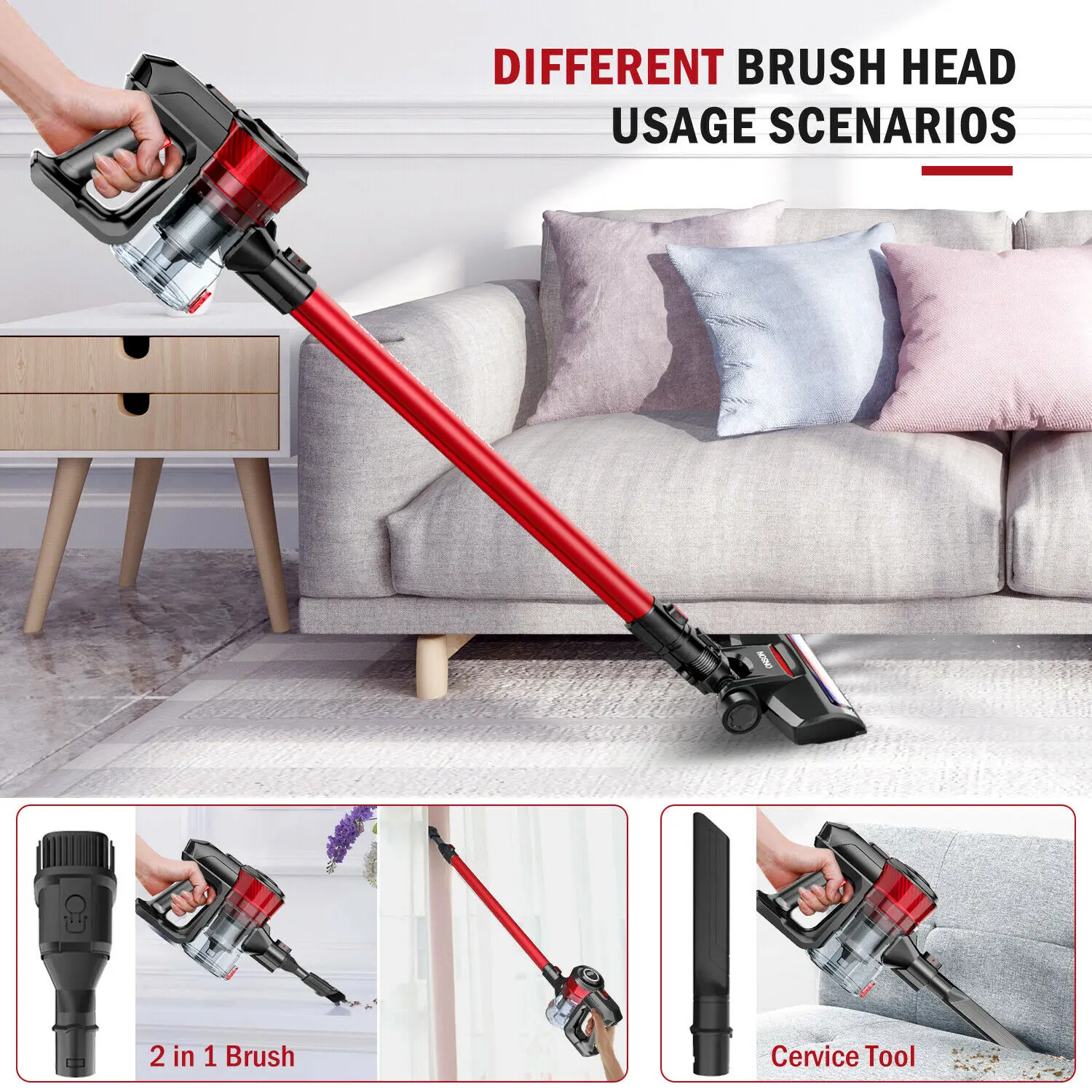 D18E 12Kpa stick handheld vacuums portable wireless cleaner cordless handheld vacuum cleaner