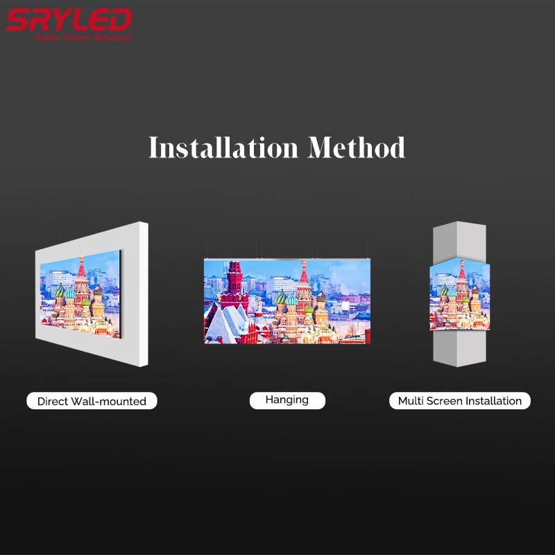 Ultra Thin Indoor Small Pitch LED Video Wall 1000x250x33mm P1.56 P1.95 P2.5 P2.6 P2.9 P3.9 Meeting Room Fixed LED Display Screen