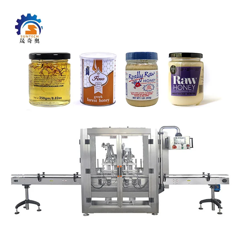 Automatic Pump Machine 250g 454g Greek Forest Honey Raw Honey Liquid Food Bottle Filling Machine