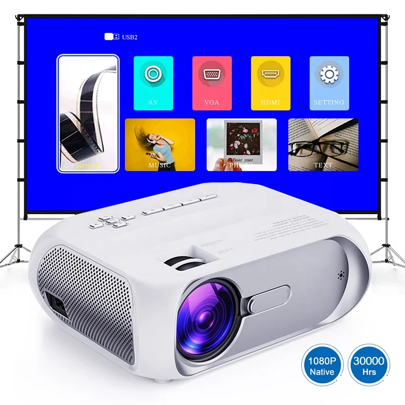 2022 new Arrival B2GO 1080P LCD projector BX5 max 5000 lumens 200 inches home theater video projector