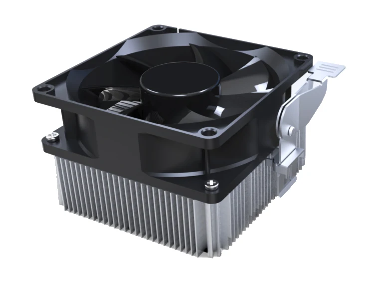 WellSunFan 70mm High Quality Factory Price Custom Black Plastic  Aluminum Heatsink Material cpu fan cooler