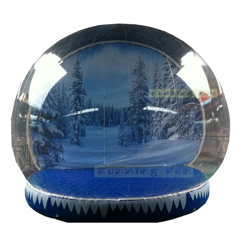 Commercial Halloween & Christmas Decorations Giant Inflatable Snow Globe Human Inflatable Wedding Snow Globe Decoration