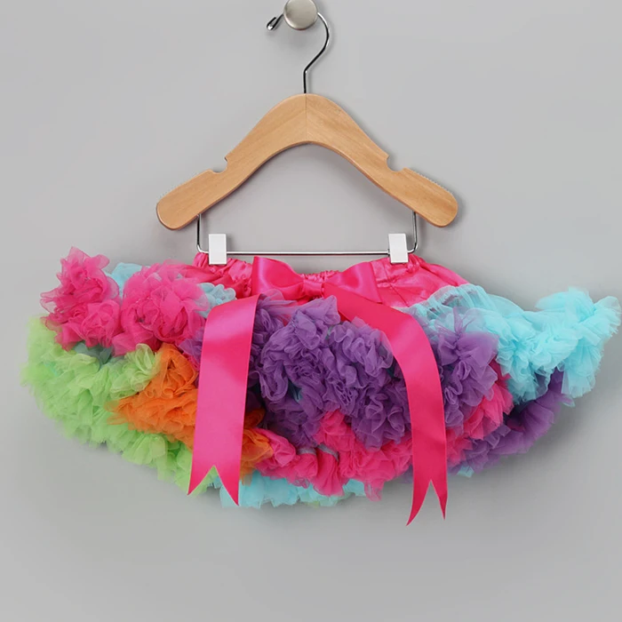 Baby Toddler Girls Rainbow Pettiskirt Tutu Skirts Little Girls Pettiskirt Twirly Skirt