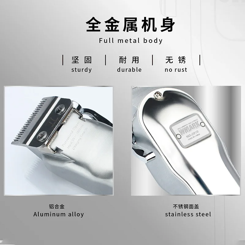 In Stock Strong Power Best Professional Barber Manufacturer Hair Cut Machine Rechargeable Cordless Trimmer Electric Hair Clipper