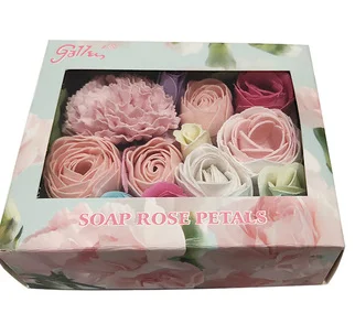 Scent Rose Flower Soap Gift Set Bathing soaps
