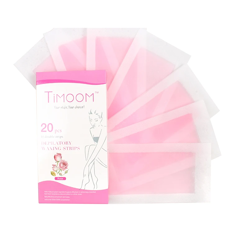 Hair Removal Wax Strips For Sensitive Skins Depilatory Strip 20pcs