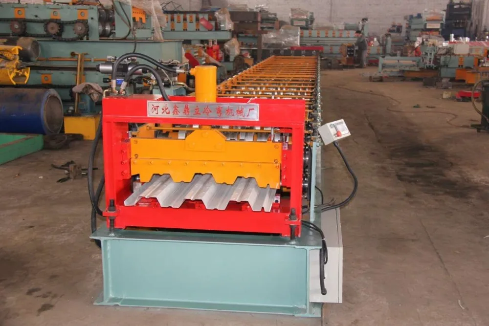 Quality Assurance Metal Deck Making Machine Deck Floor Roll Forming Machine  roofing sheet bending machine