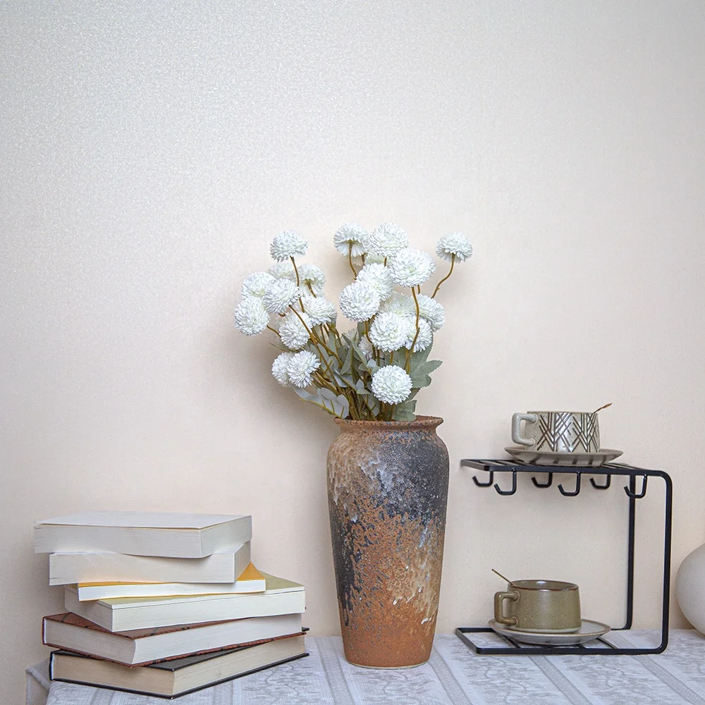 FC-YL02 artificial 3 heads chrysanthemum wedding hall decorative flower row simulation prickly guide decorative chrysanthemum