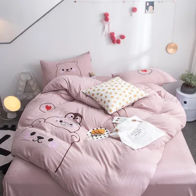 
Simple Big Version Cartoon Quilt Cover Bed Linen 