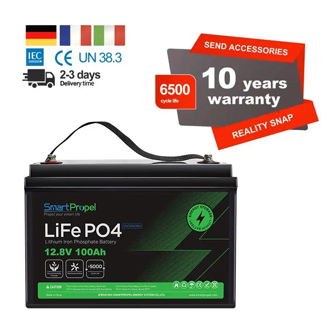 In Stock 12V 100Ah Lithium Ion LiFePO4 Solar Battery Pack 12V 24V 48V 100Ah 200Ah 300Ah 400ah 12.8V