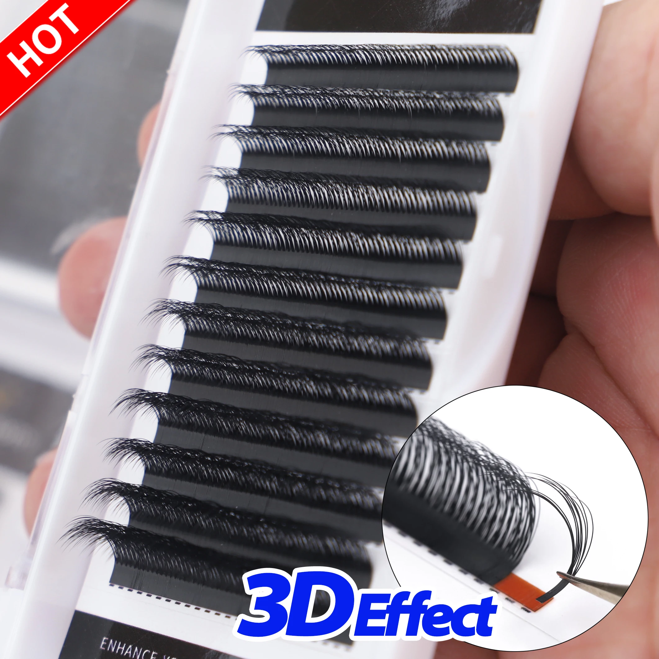 New Arrival 3d 4d 5d Multi-Layered Fluffy Lash Extension Cluster Multi Double Triple Layer Eyelash Extension
