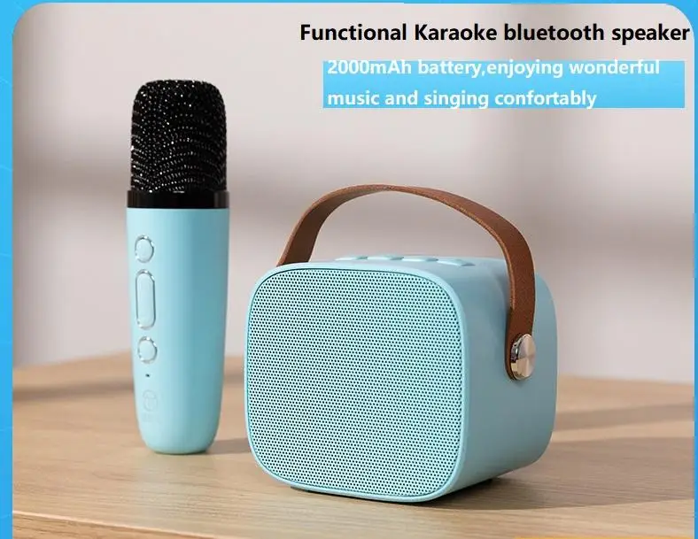 Wireless Bluetooth portable audio with microphone, household portable karaoke singing,handheld karaoke speaker