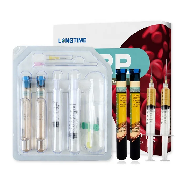 New PRP tube with Gel For Hair Loss Beauty Face Aethestic Clinic Skin Care and Dental Use