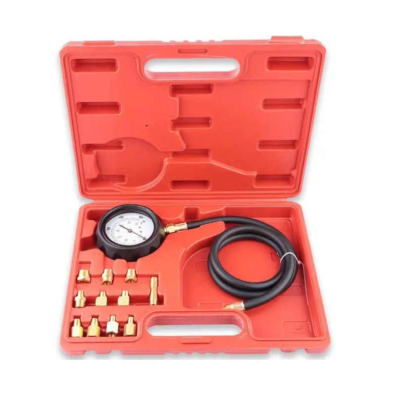 TU-11A Automatic Gearbox Transmission Engine Oil Feul Pressure Tester Gauge Kit 500Psi
