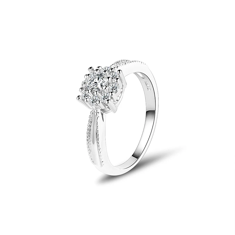 China jewelry wholesale 925 silver CZ ring band