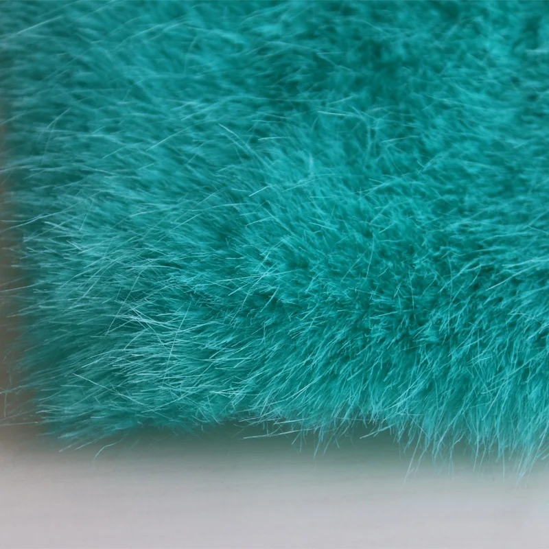 
Wholesale Faux Fur Fabric Blue Faux Fox Fur Fabric Long 